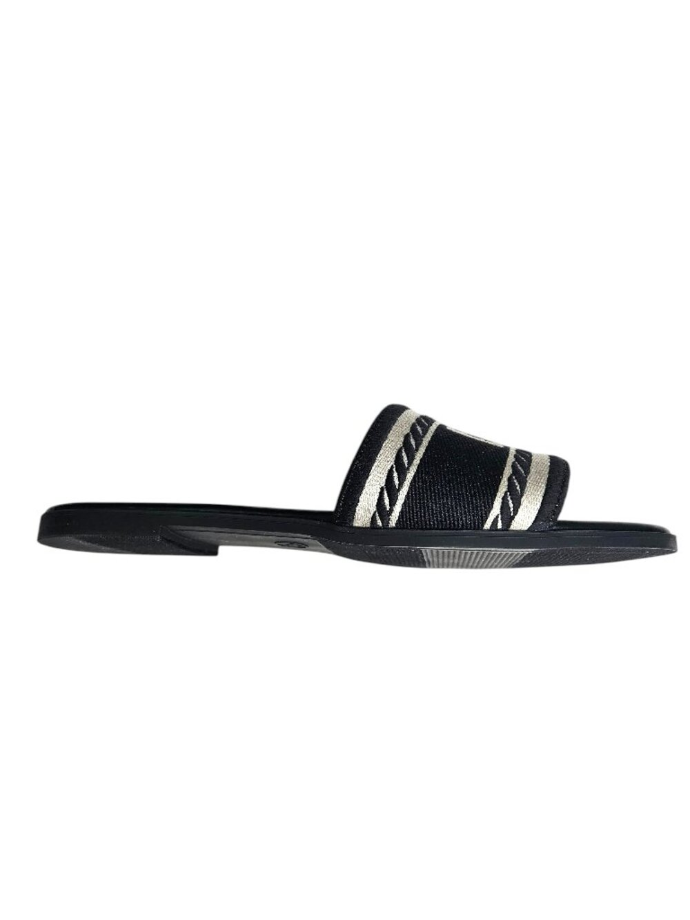 Capri Black and Cream Sandals, Size 8.5, A New Day, Cushioned Footbed, NWOT - Picture 3 of 13